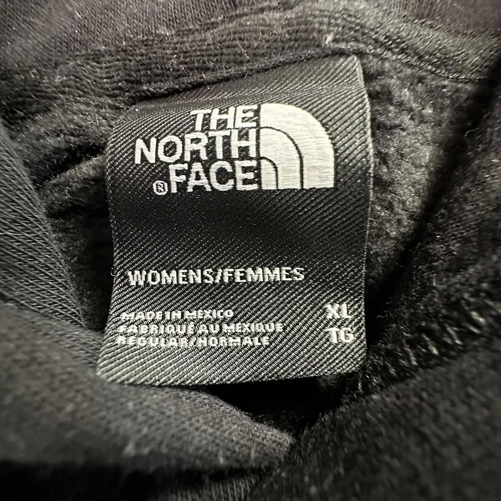 The North Face Mens Black‎ Logo Pullover Hoodie Sweatshirt XL Cotton Blend #365